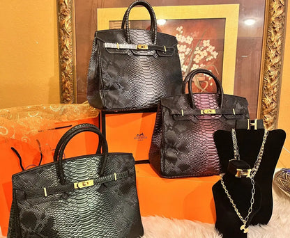 Lux Crocodile Design Bags