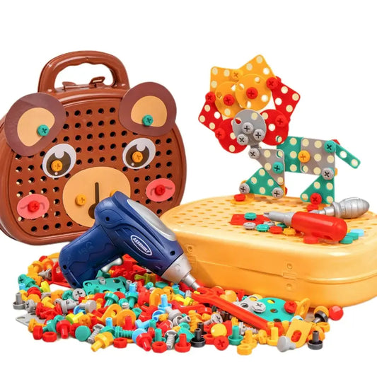 Children Electric Drill Toolbox Driller Games